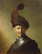 REMBRANDT Harmenszoon van Rijn An Old Man in Military Costume 1630-1 by Rembrandt Sweden oil painting artist